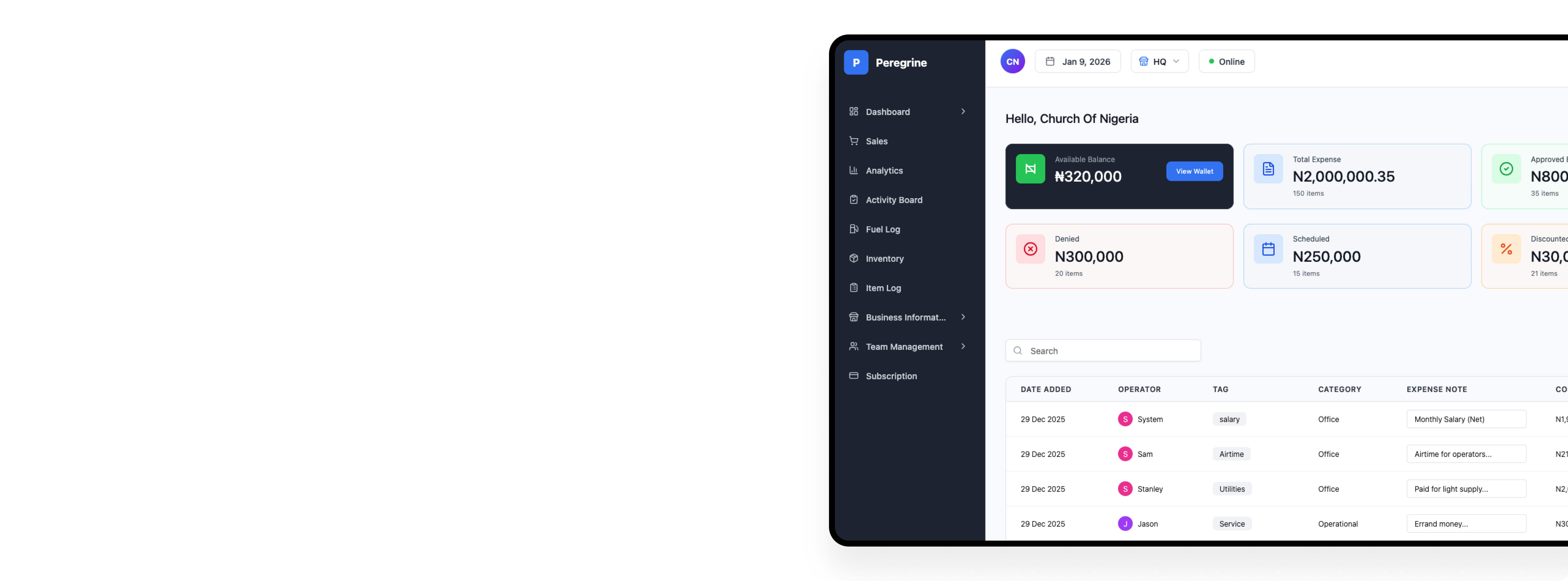 Scale System Dashboard